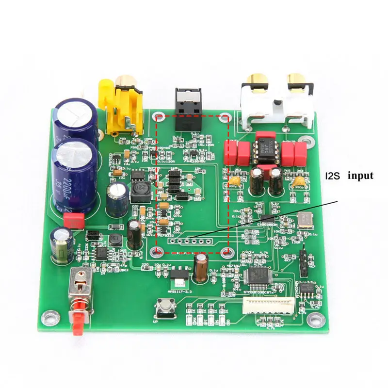 Es9038 Q2M I2S Dsd Декодер коаксиальный волоконный вход DAC декодирующая плата для Hifi