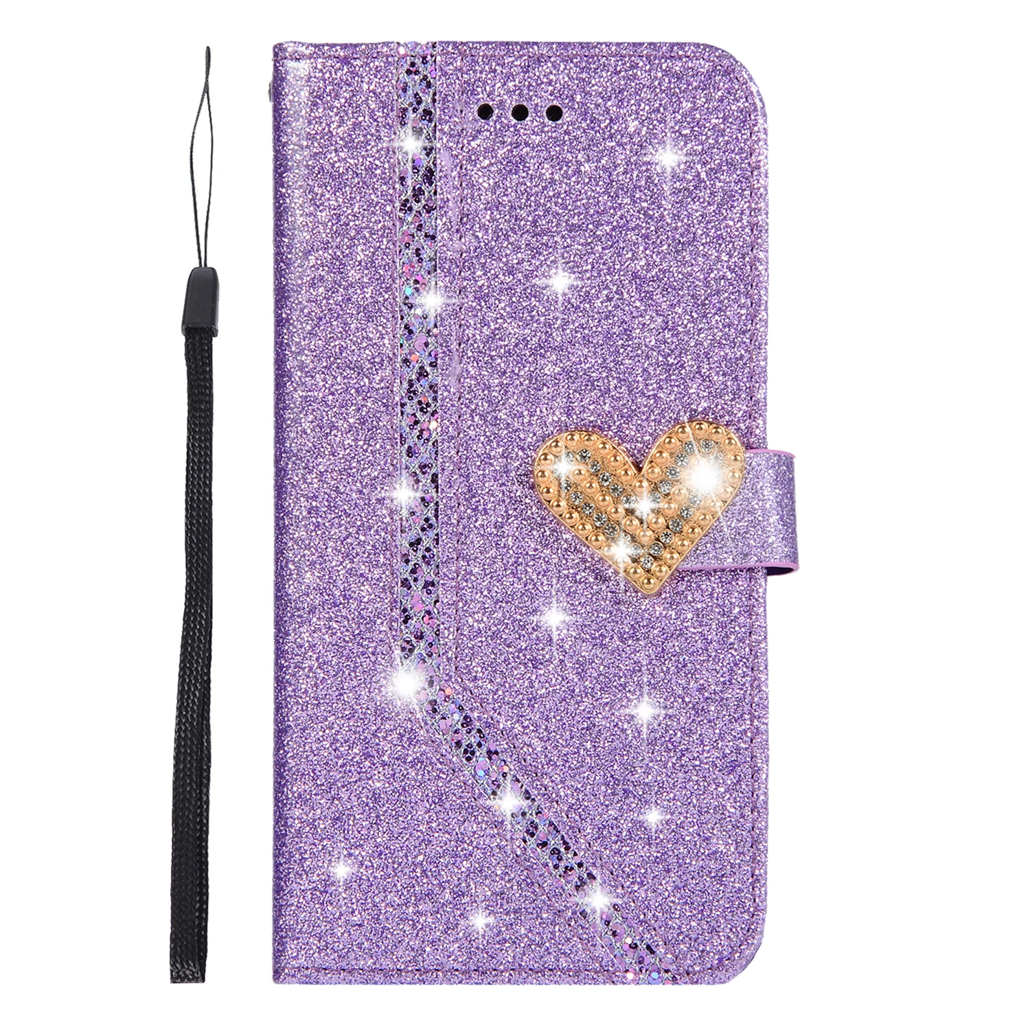 KISSCASE блестящий кожаный чехол бумажник для iPhone SE 5S 6 7 8 Plus 6s XS MAX X XR Роскошный тонкий