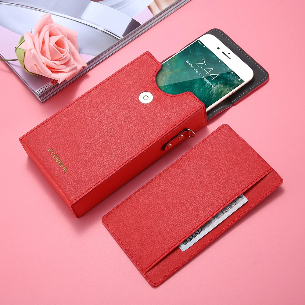 FLOVEME универсальная сумка через плечо мессенджер чехол для iPhone X 8 Plus Samsung Galaxy Note S8