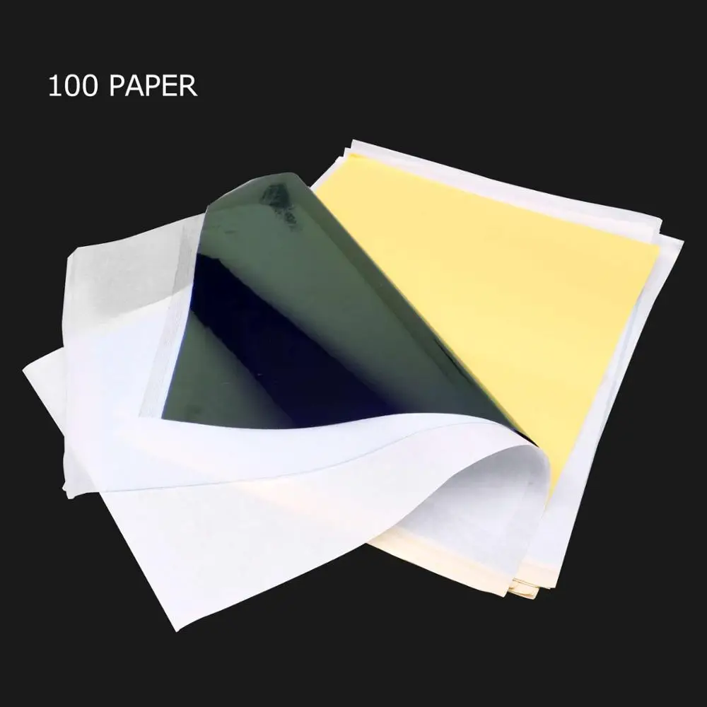 Трафарет для тату переводная углеродная бумага Топ 100 шт. A4 Размер WS011 * 100|tattoo stencil