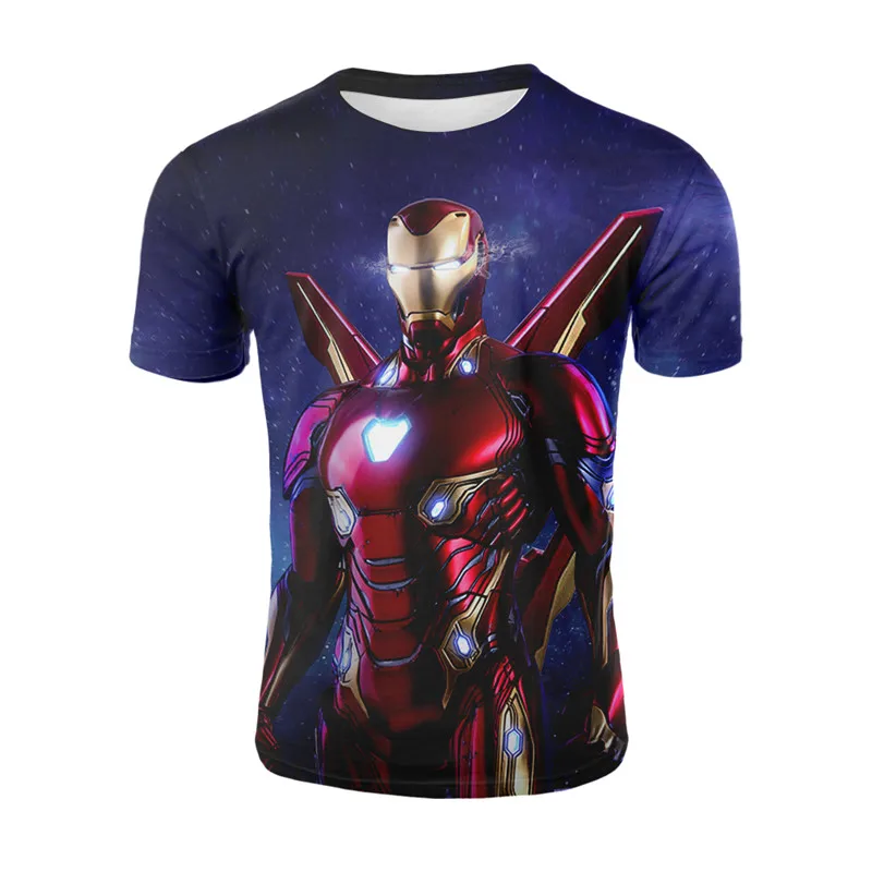 YELITE 2019 новейший дизайн футболка для мужчин/женщин marvel Мстители эндигра 3d Принт