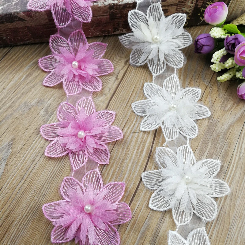 Аппликация из шифона с восьми лепестками 10 шт. | Дом и сад