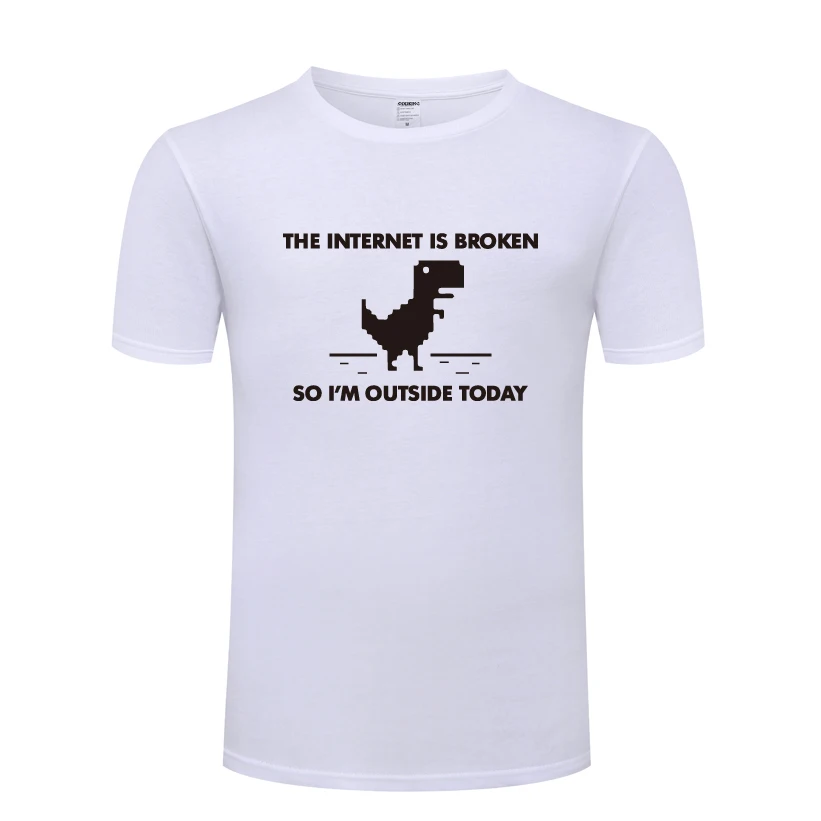 

The Internet Is Broken - Web Page Computer Novelty Funny T Shirt Tshirt Men 2018 New Short Sleeve Cotton Casual T-shirt