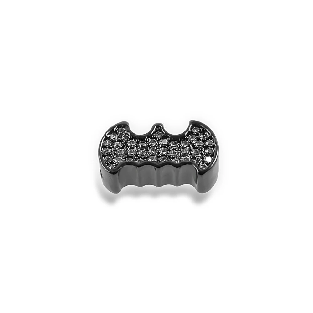 13*8mm Bat High Quality DIY Men's Bracelet Beads Jewelry Accessories Making Necklace Pendant Copper Cubic Zirconia Hole Finding |