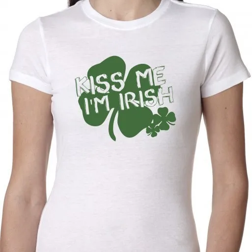 Поцелуй меня я ирландские Санкт-День cвятого Патрика футболка | Мужская одежда