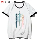 Sword Art Online футболка, школьная уличная футболка в стиле хип-хоп, забавный Топ в стиле Харадзюку, Мужская футболка F4776, 2019