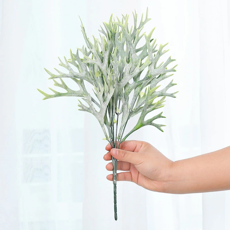 33 38 см искусственные Поддельные Листва расположение реалистичные зеленые пучок