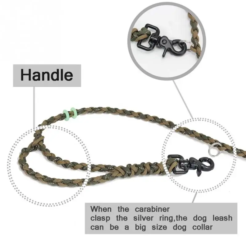 Удобный поводок Тяговый трос ручной работы мода хорошо Вязать Собаку цепи