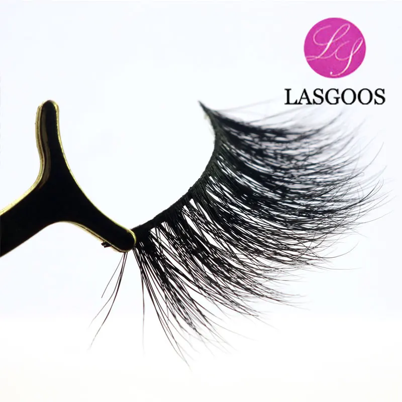 LASGOOS 2019 стиль D809 2 коробки норковые волосы 23 мм натуральные длинные накладные