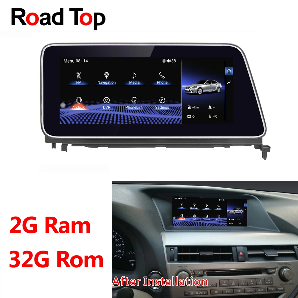 10 25 &quotAndroid дисплей для Lexus RX 2010 2015 270 350 450 h автомобильный Радио мультимедийный