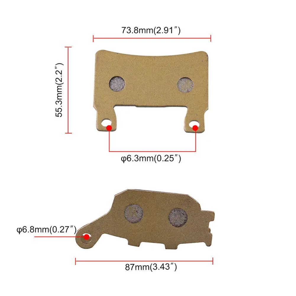 

6pcs Motorcycle Front and Rear Brake Pads For Honda CBR 600 F4 F4i CBR929 CBR954 FIREBLADE CBR900 RR VTR 1000 SP-1 (SP45) CB1300