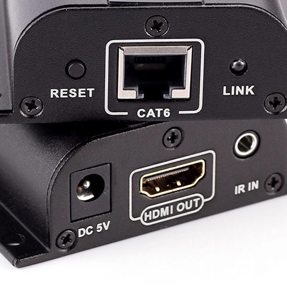 HDMI к CAT6 удлинитель передатчик 1080p Поддержка TX/RX сигнала с ИК конвертером до 60 м RJ45|