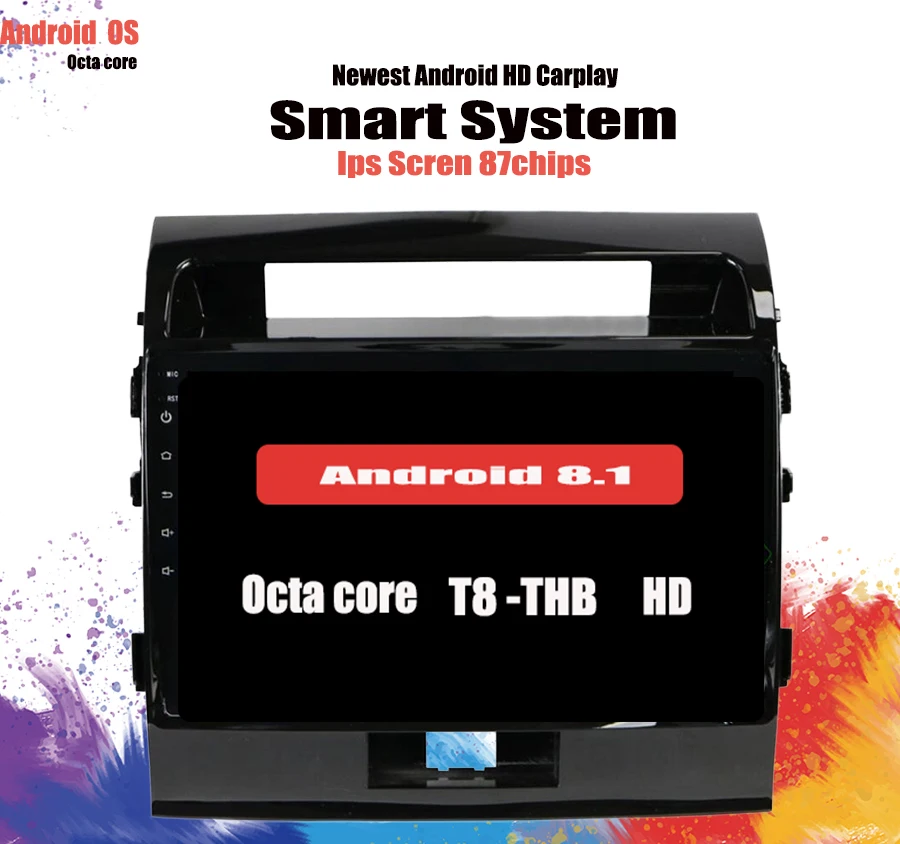 Android 10 0 автомобильный DVD плеер GPS навигация Мультимедиа для toyota Land Cruiser 2008-2015 Navi RDS