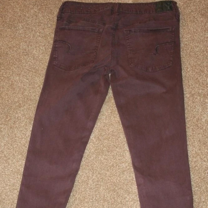AMERICAN EAGLE Jeans 6 Jegging 28 x 1/2 Super Stretch Dark Purple |