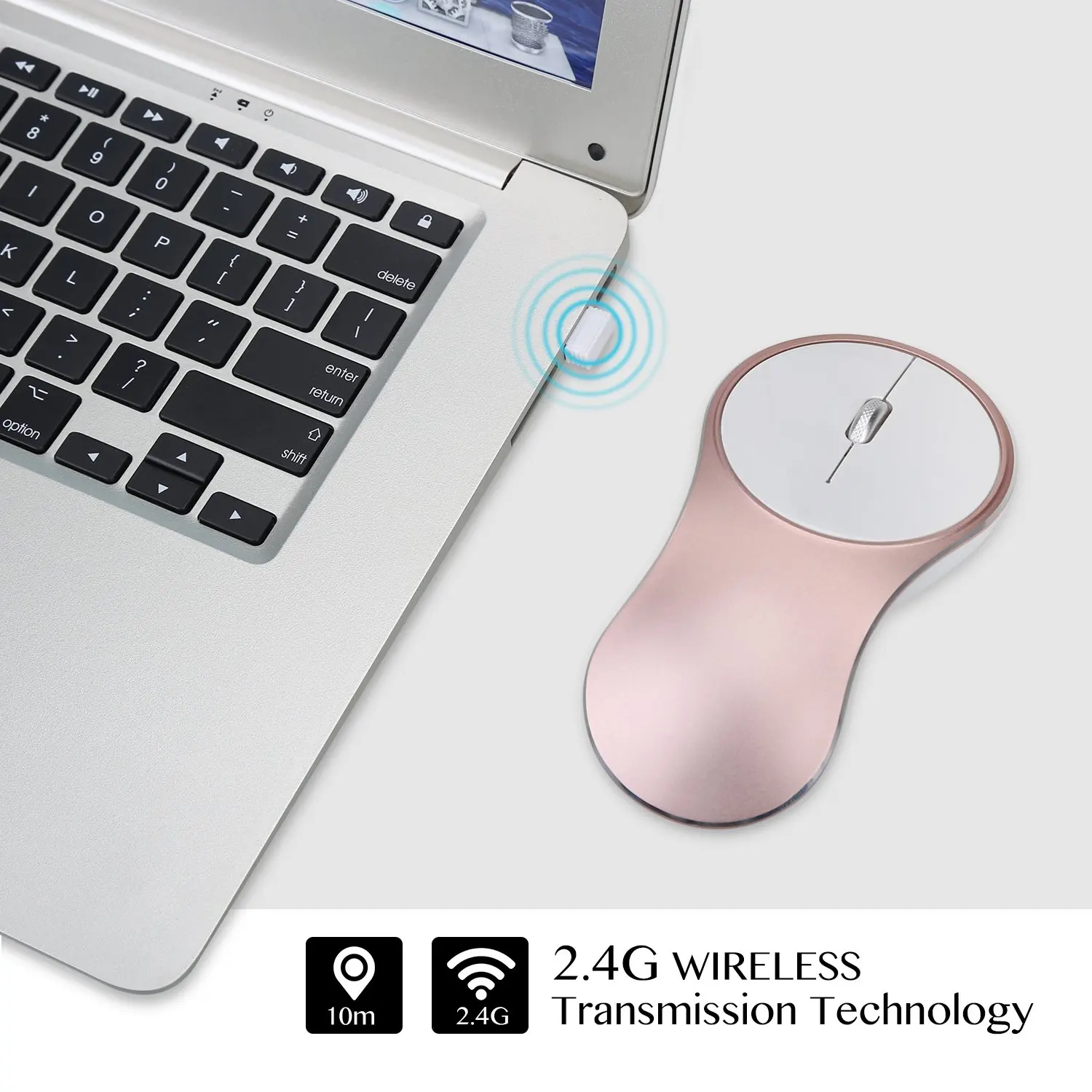 PPYY NEW -2.4ghz Mini Wireless Mouse Silent Click Compact Soundless Optical Mice With Nano USB Receiver For Laptop PC And Mac | Компьютеры