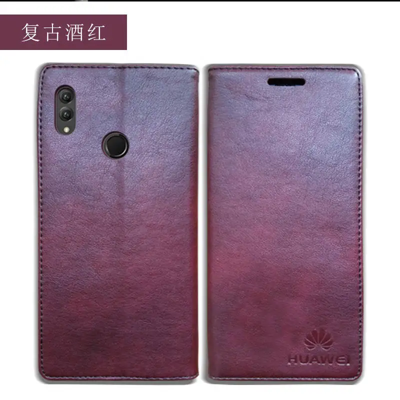 Чехол для Huawei Honor 8X роскошный флип чехол из натуральной кожи Магнитный книжка