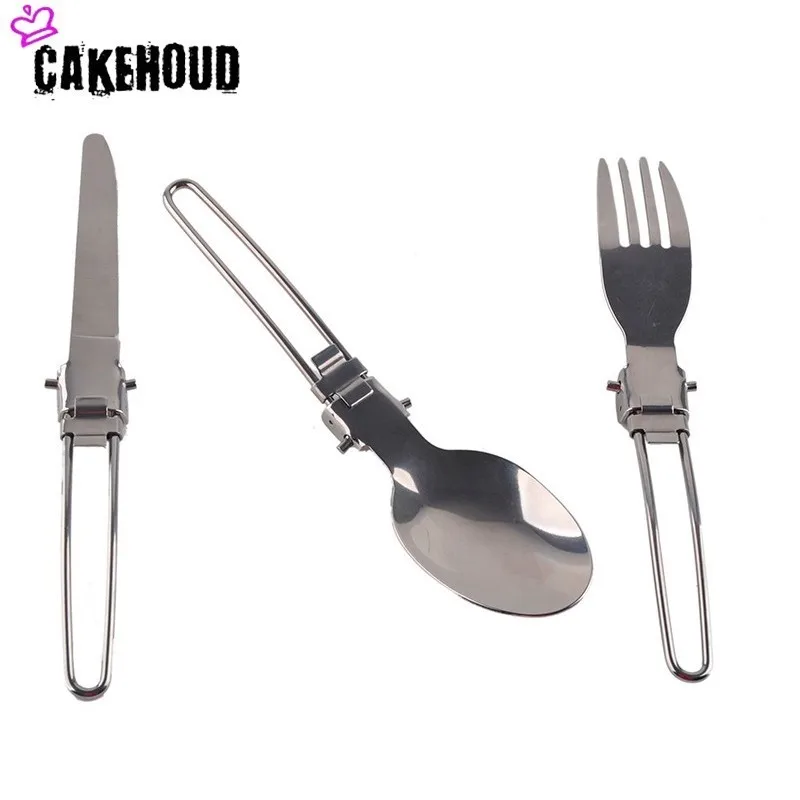 CAKEHOUD комплект переносной посуды 3 комплекта столовых приборов из нержавеющей