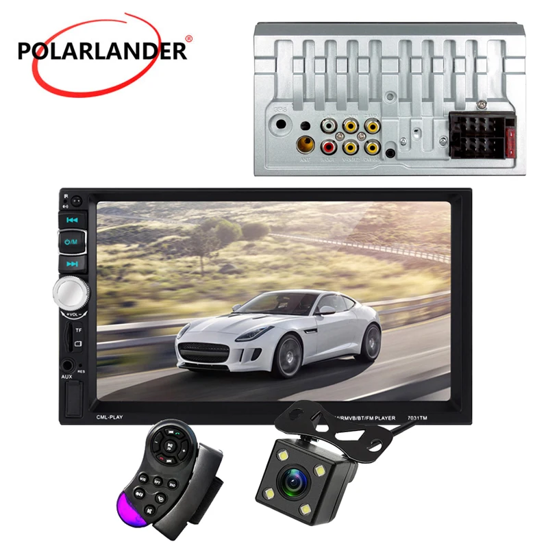 2 Din HD автомобильный монитор управление рулевым колесом сенсорный экран 7 дюймов