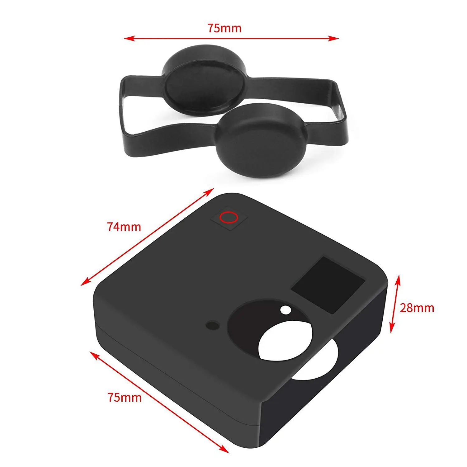 Силиконовый резиновый защитный чехол для GoPro Fusion 360 градусов | Электроника