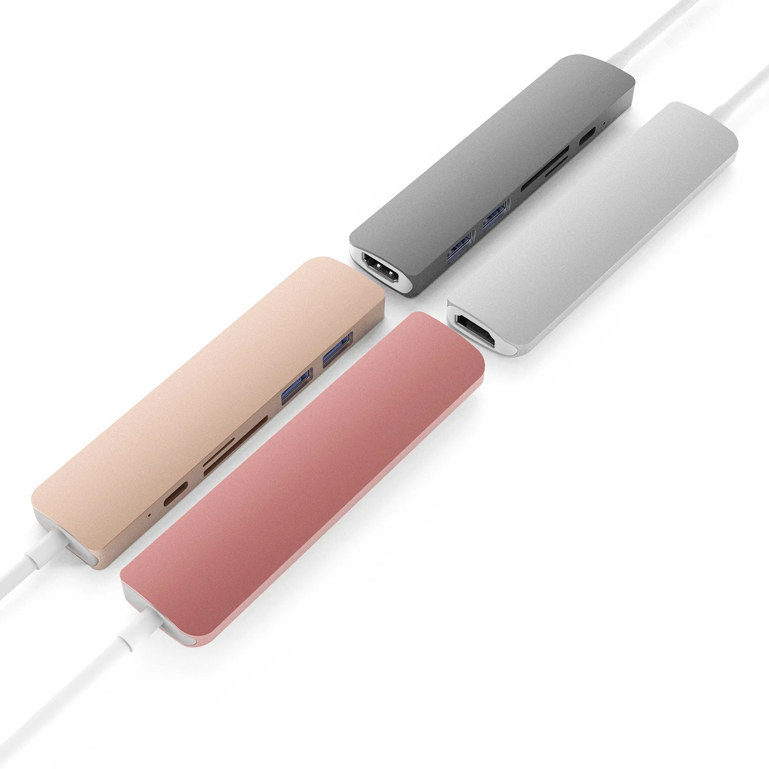 New Style Six-in-One Docking Station Type C Hub to HDMI Card Reader PD Charging USB30 | Электроника