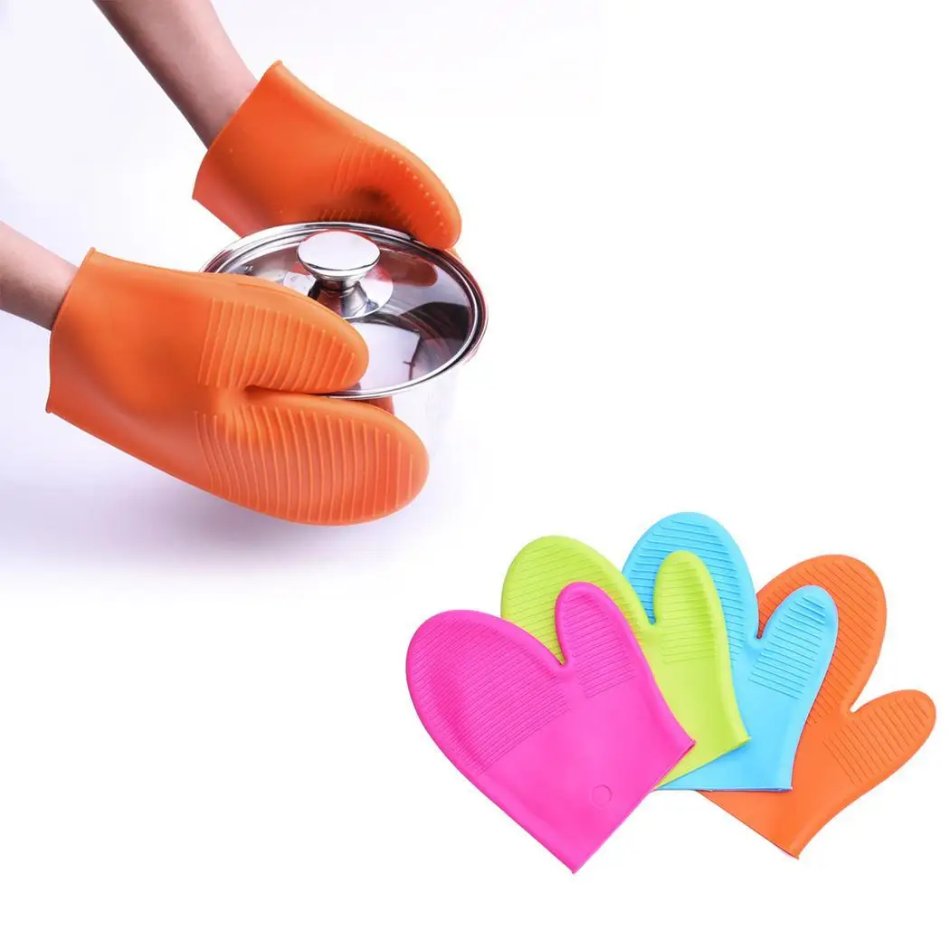 Прочные Термостойкие анти обжигающие перчатки для дома теплоизоляционные