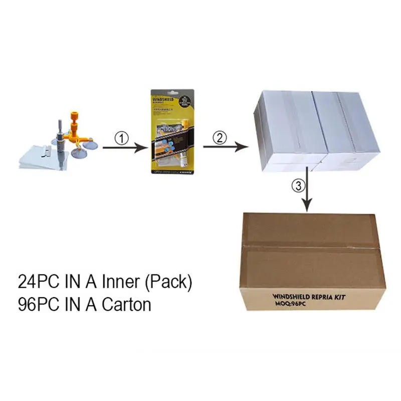 

Car Windshield Repair Tools DIY Kit Fillers Adhesives Sealants