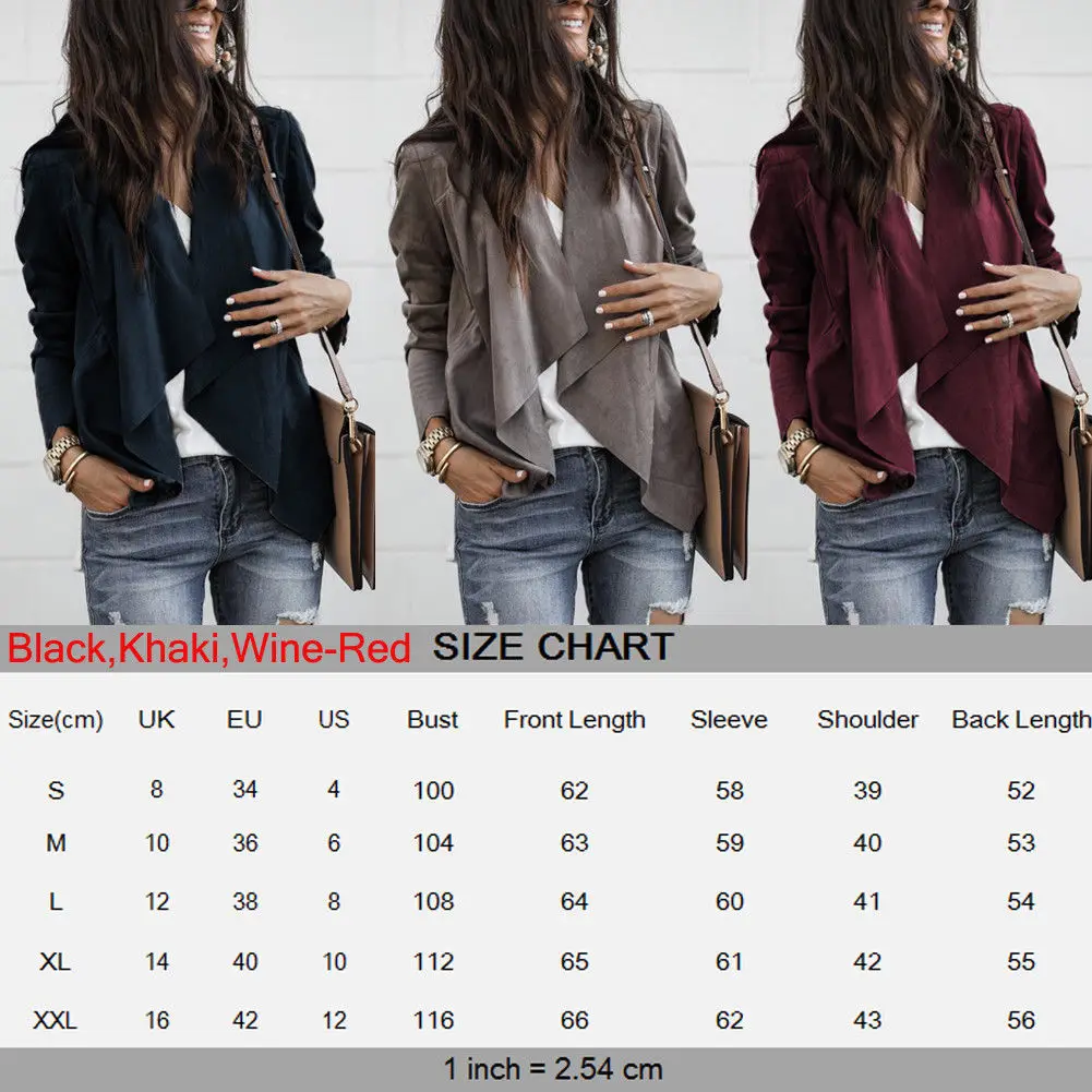 Женский кардиган с длинным рукавом повседневная куртка пальто верхняя одежда