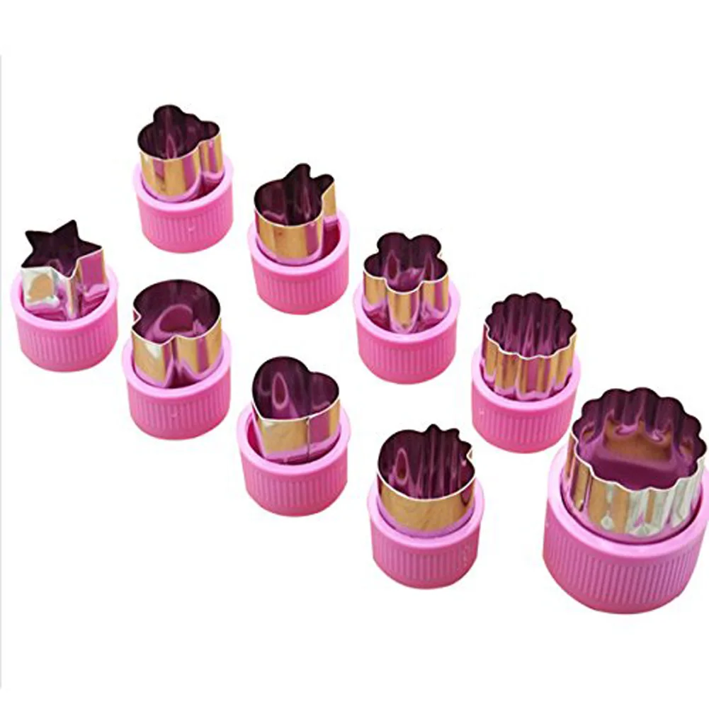 9 шт. рисовые фрукты овощерезка форма мультфильм Резак плесень цветы Торт Печенье