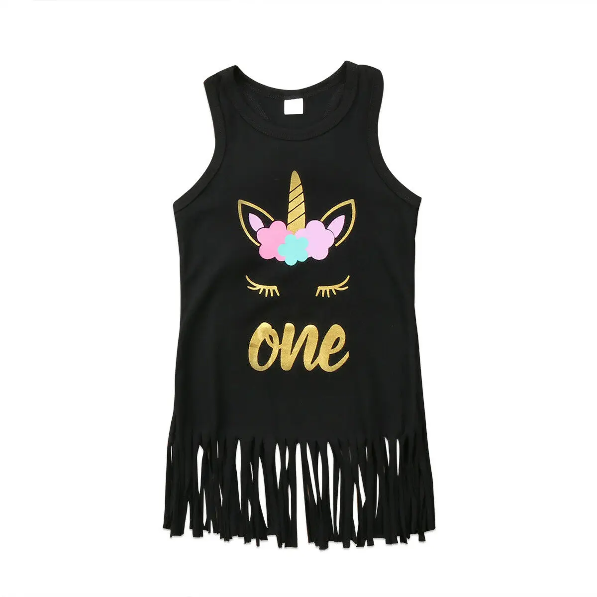 

Children Toddler Baby Girls Kids Unicorn Sleeveless Princess Casual Party Dress Sundress Clothing