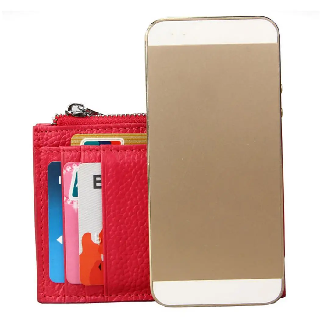 Анти RFID карты бумажник держатель кредитной зажим для мужчин и женщин молния