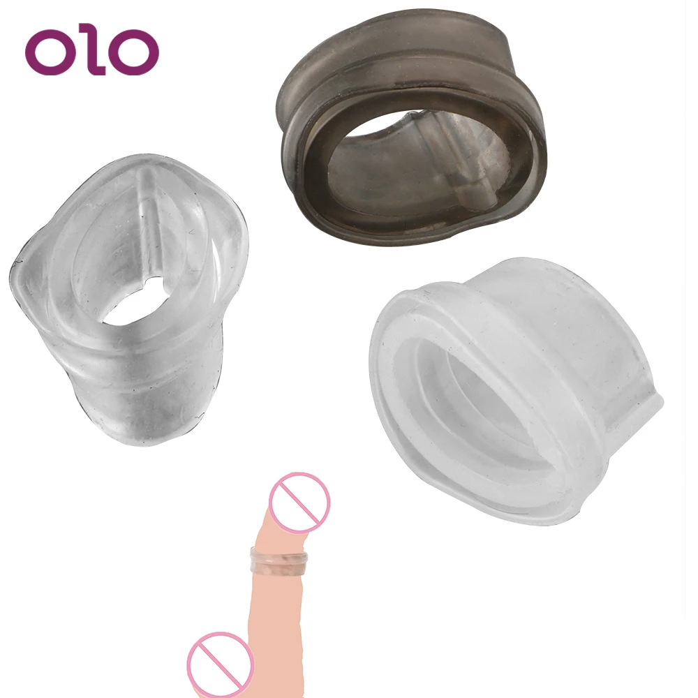 Устройство верности OLO для мужчин интимные игрушки коррекции Foreskin Эротические товары взрослых|Кольца