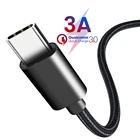 REZ USB Type C кабель 3A для быстрой зарядки USB C кабель для передачи данных USBC зарядное устройство для Samsung S10 S9 S8 Xiaomi Redmi Note 7 Huawei Type-C кабель