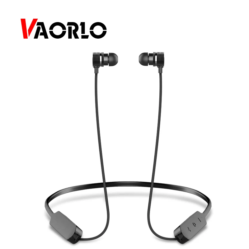 

VAORLO Bluetooth наушники с шейным ремешком Магнитная спортивная водонепроницаемая гарнитура Bluetooth 4,2 3D звук беспроводные наушники с микрофоном