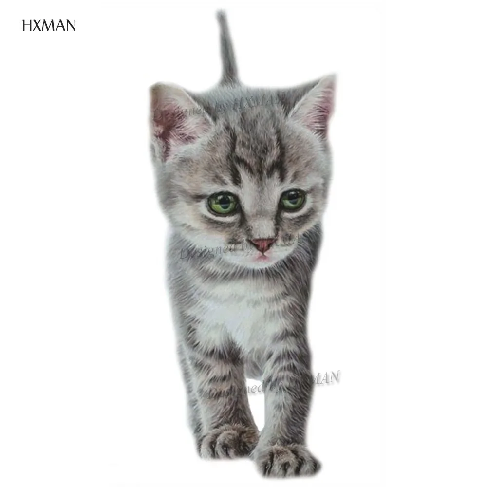 Временная татуировка HXMAN Cat наклейка в виде животного для женщин модный