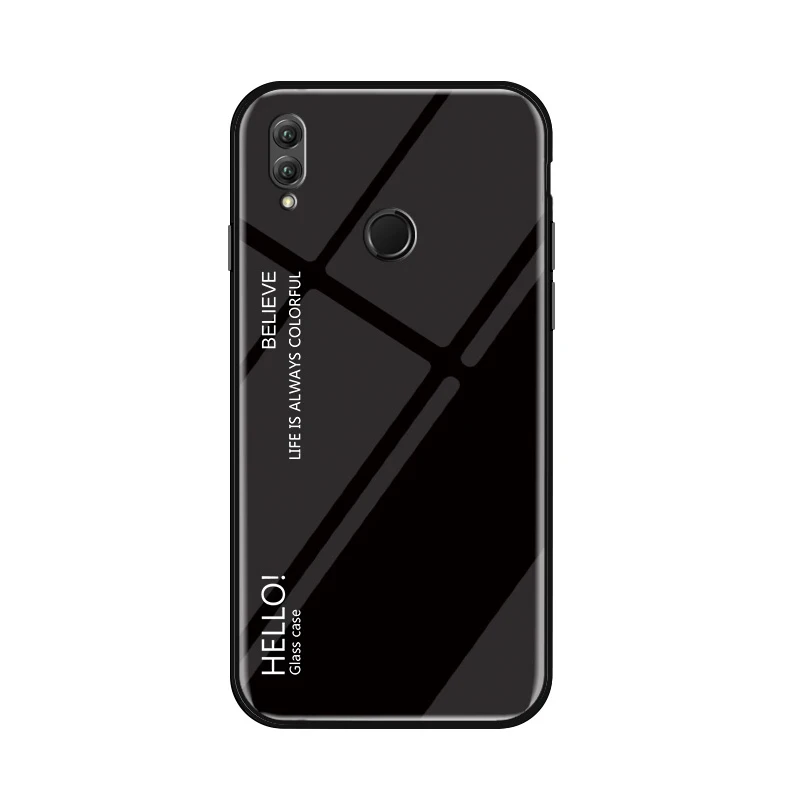 Honor8X роскошный градиентный чехол из закаленного стекла для huawei Honor 8X задняя
