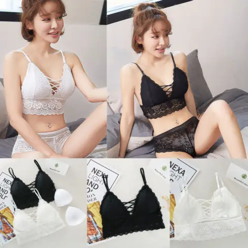 Новый женский комплект нижнего белья пуш-ап с вышивкой кружевной бюстгальтер и