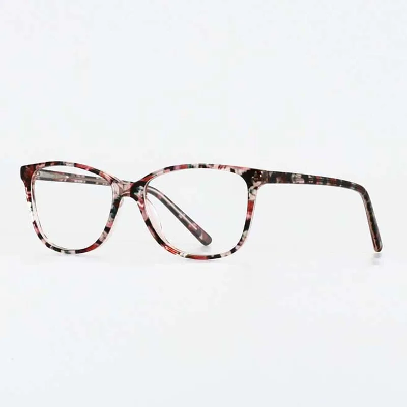 Acetate Print Glasses Frame Men Myopia Optical Prescription Eye for Women Square Fashion Eyeglasses Spectacles Eyewear | Аксессуары для