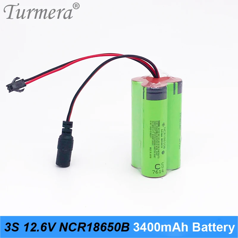 Аккумулятор 3s ncr18650b 18650 мАч 3400 в 10 8 В | Электроника