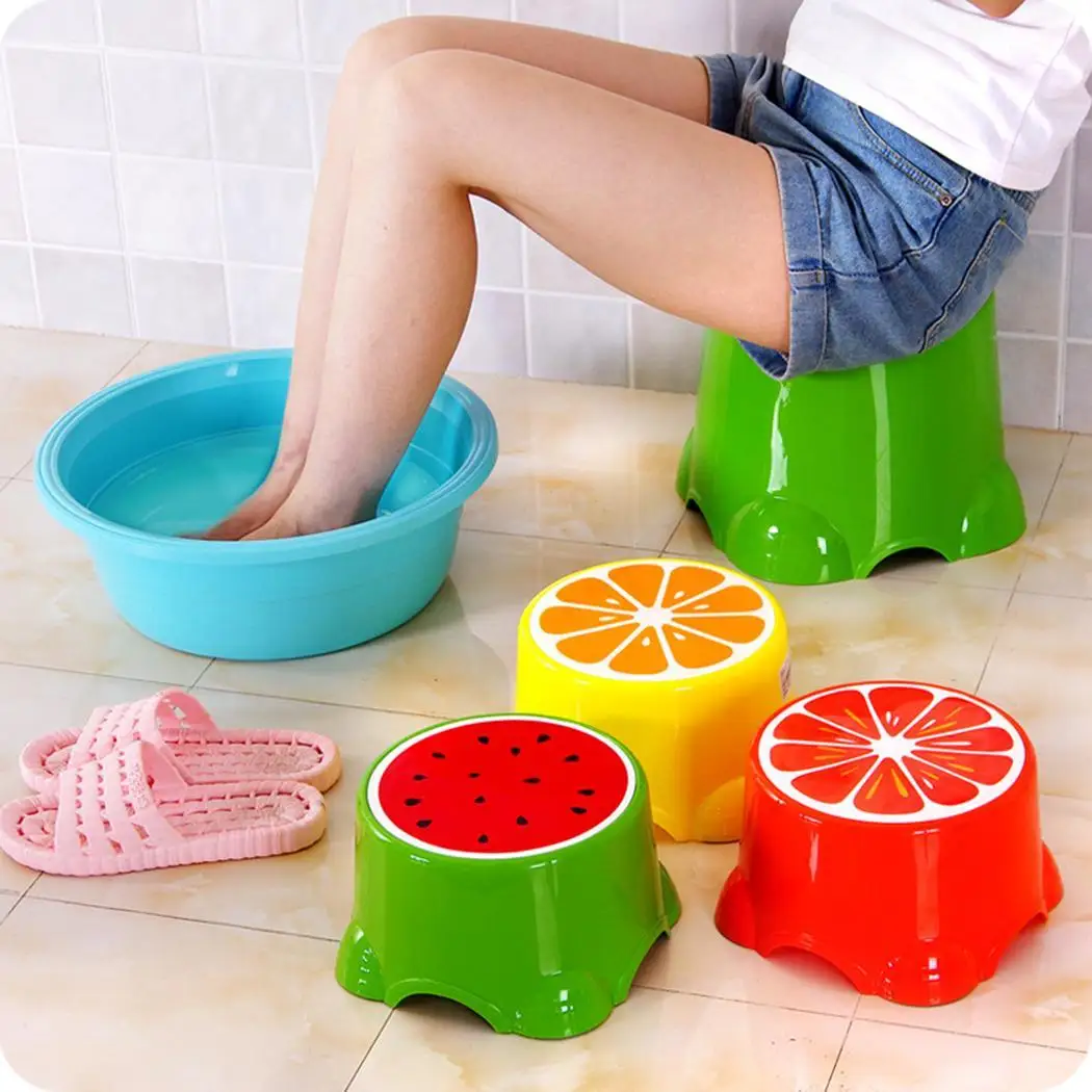 4 цвета плотные милые табуреты с фруктовым узором гостиная нескользящая банная