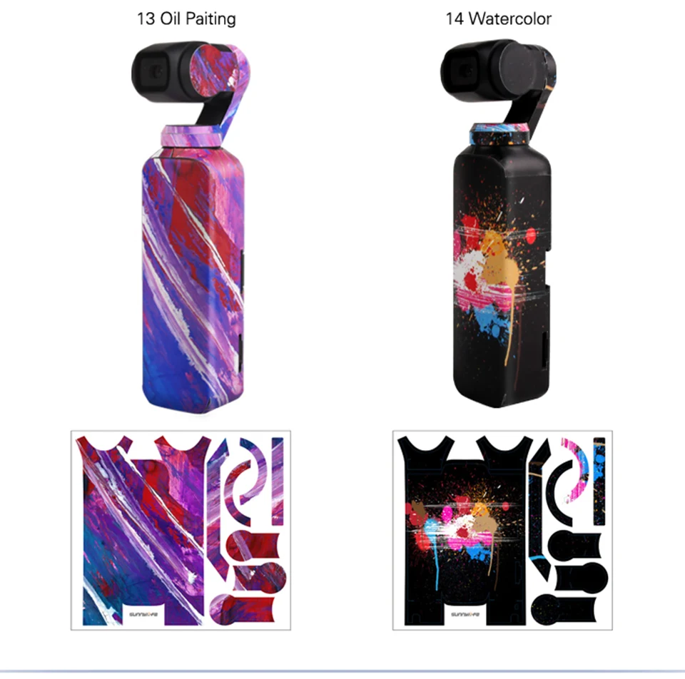 Colorful Waterproof Skin Sticker for DJI OSMO Pocket Handheld Gimbal Stabilizer Scotchcal Film Decals Protector Accessory | Электроника
