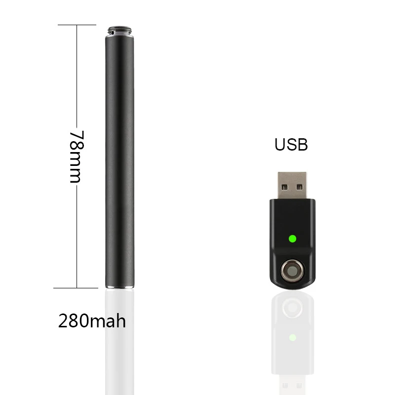 Электронная сигарета 808D комплект 280mAh встроенный аккумулятор с двумя атомайзером