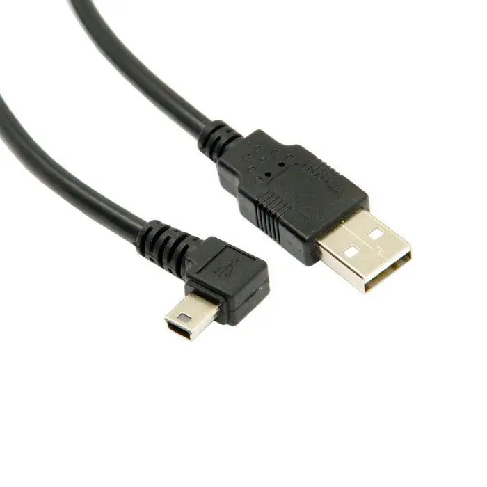 Zihan Mini USB B Type 5pin мужской правый угловой 90 градусов к 2 0 Мужской кабель для передачи