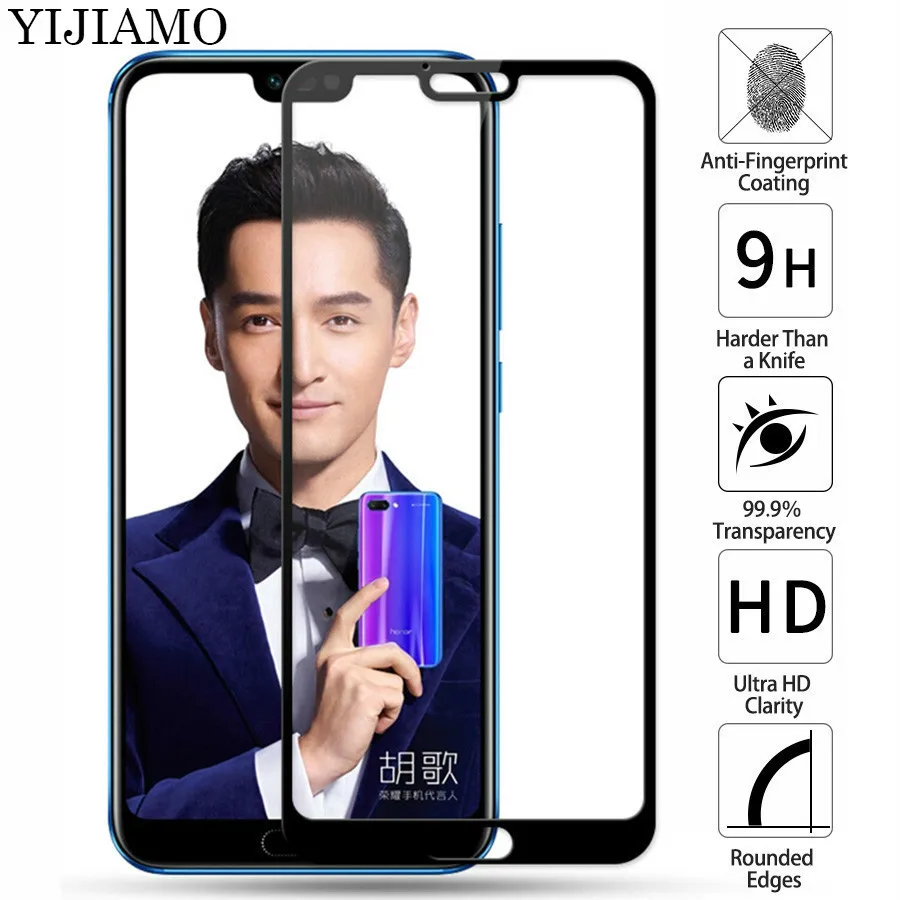 Защитная пленка на весь экран для Huawei Honor 10 защитное стекло 9H 2018 закаленное 3D