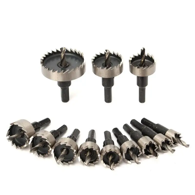 12PCs Hole Saw Tooth Kit HSS Steel Drill Bit Set Cutter Tool For Metal Wooden Alloy High Speed | Инструменты