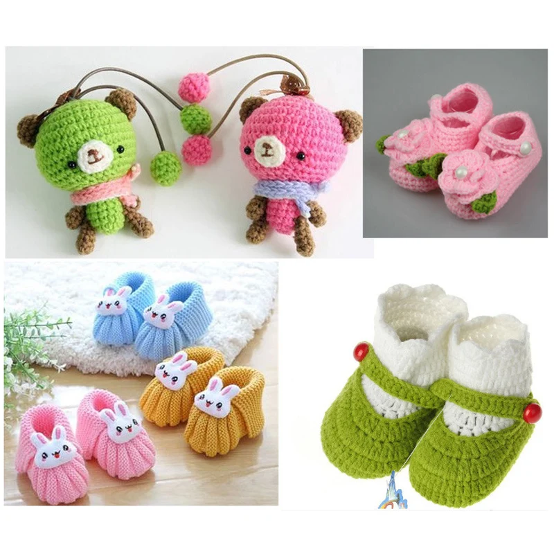 50 г/шар акриловая линия шерстяная нить крючок для вязания ручного мягкая