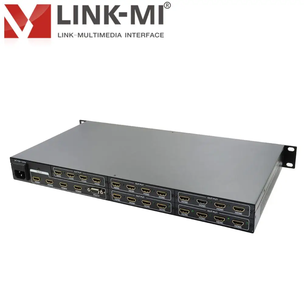 Φ модульный сплиттер с 4 входами HDMI 6 выходами 4K переключателем возможность