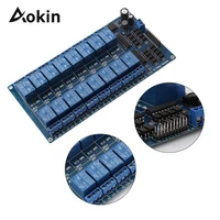 16 channel solid state relay module board trigger low level ssr 5v12v dc for ardui for arduino pic avr mcu dsp arm plc control