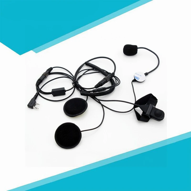 Мотоциклетный полулицевой шлем гарнитура наушник для Kenwood двухстороннее радио