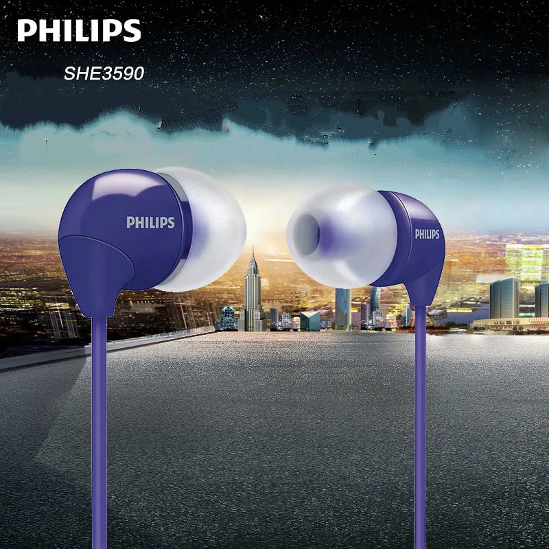 Philips She3590 профессиональные наушники вкладыши с разноцветным выбором