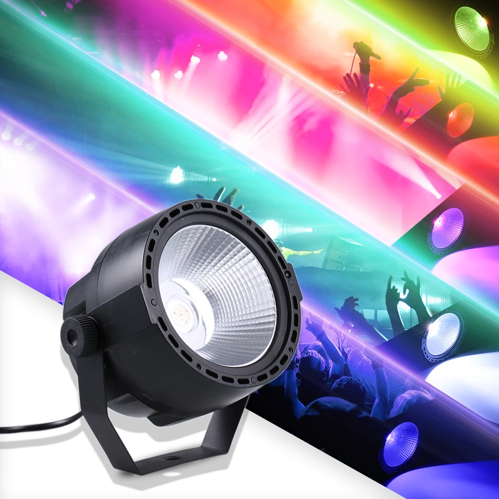 Мини DJ 7 DMX каналов освещение дискотека Вечеринка шоу свет LED 12 Вт 3в1 RGB COB Par